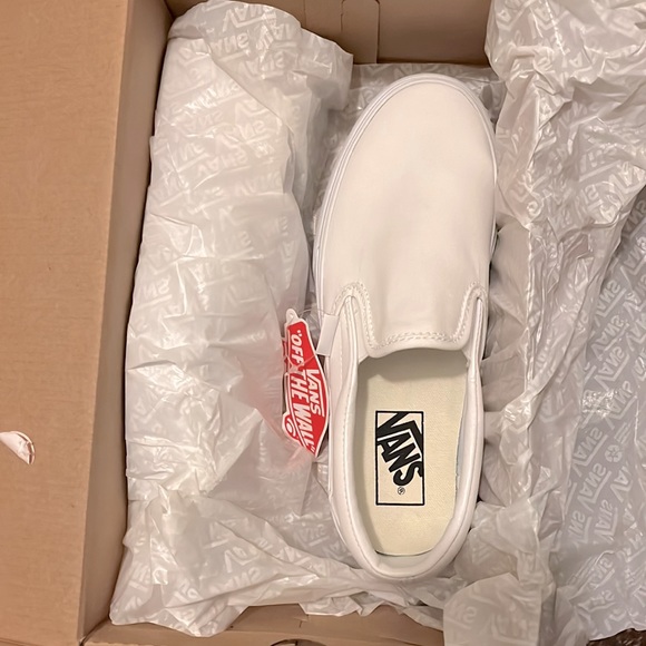 Vans Womens Classic Slip on Platform White - Picture 8 of 9